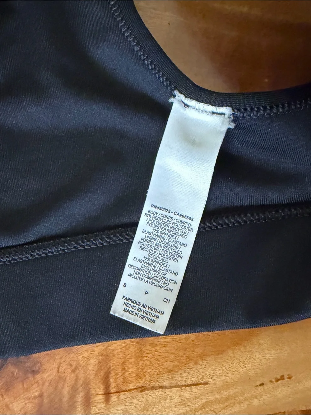 Nike Dri-FIT Small Sports Bra Racerback Black Women's Activewear Workout Top